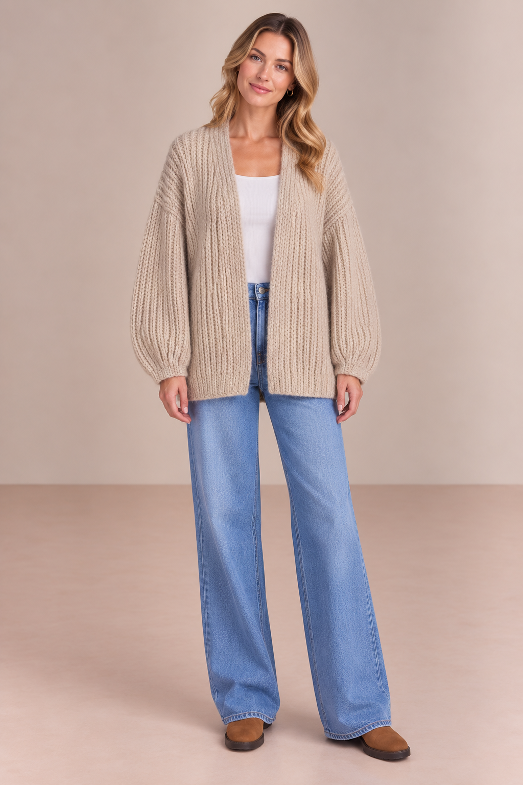 Artisan Hand Knit Alpaca Puntada Inglesa Sweater