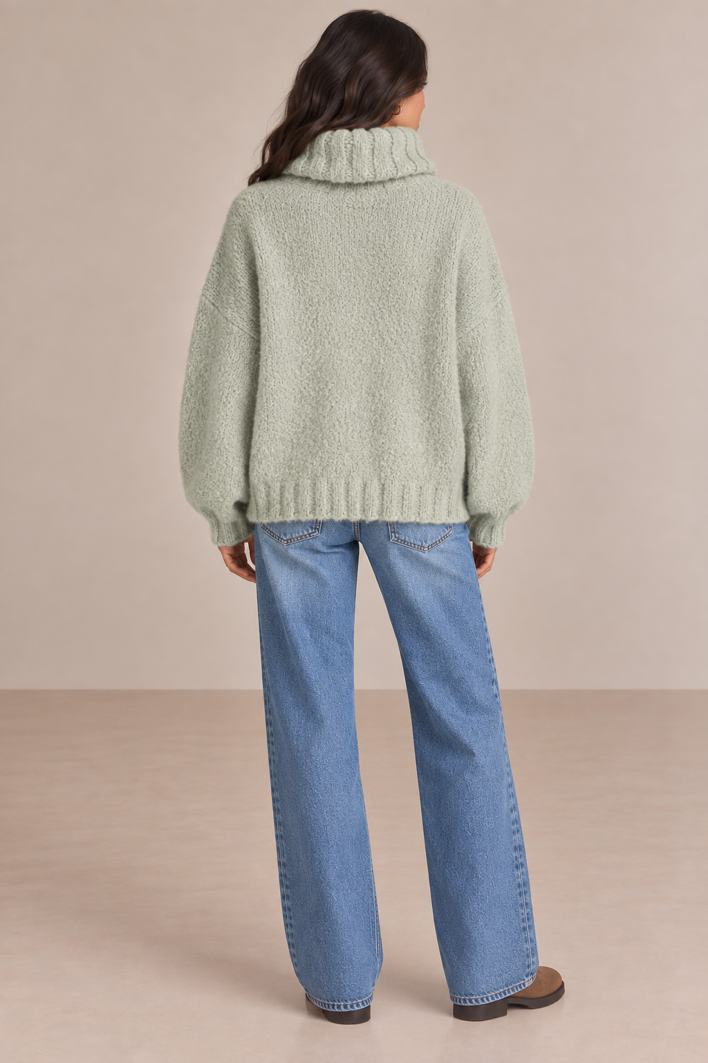 Artisan Hand Knit Alpaca Foggy Pullover Sweater