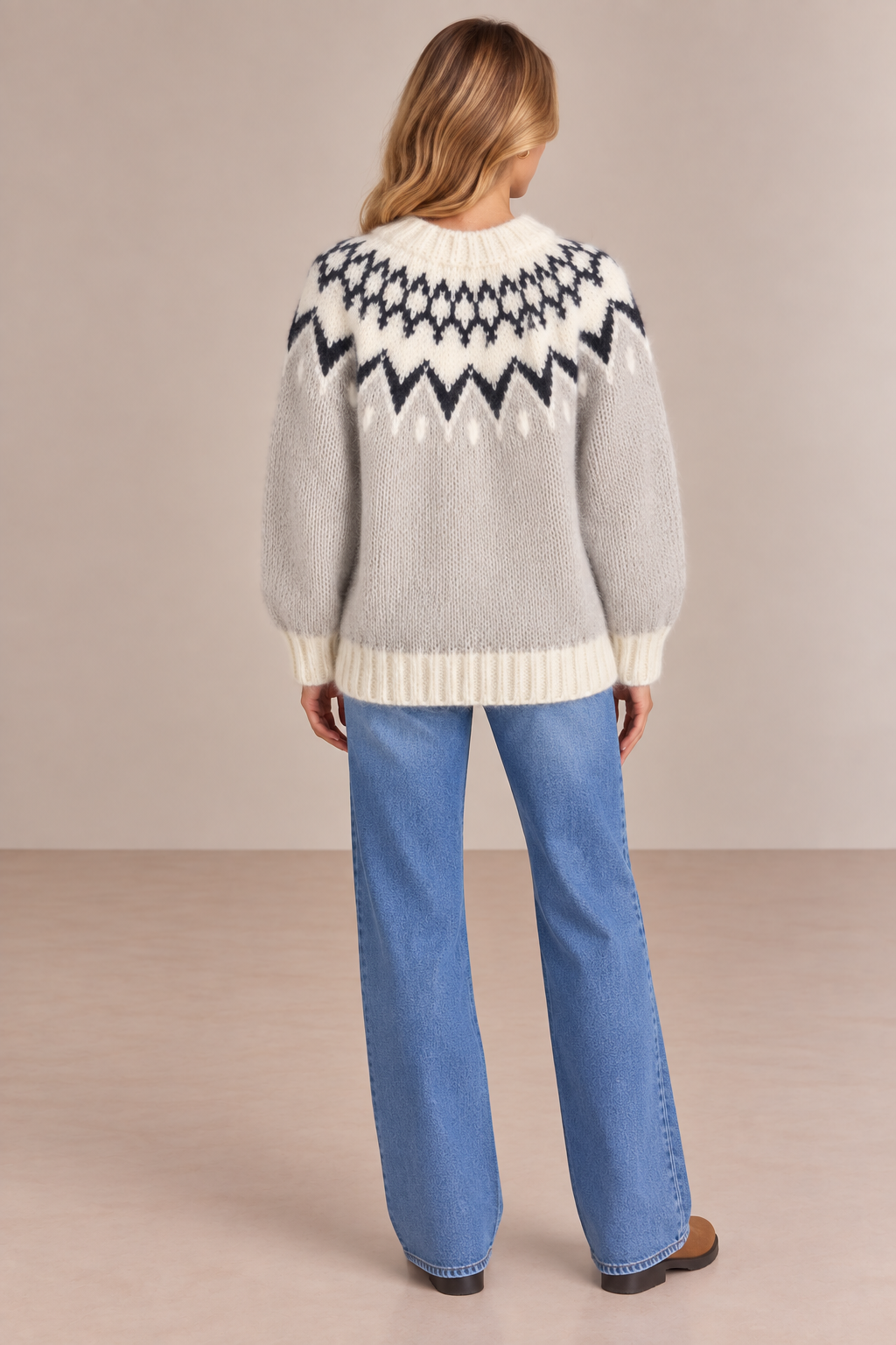 Artisan Hand Knit Alpaca Valentine Pullover Sweater