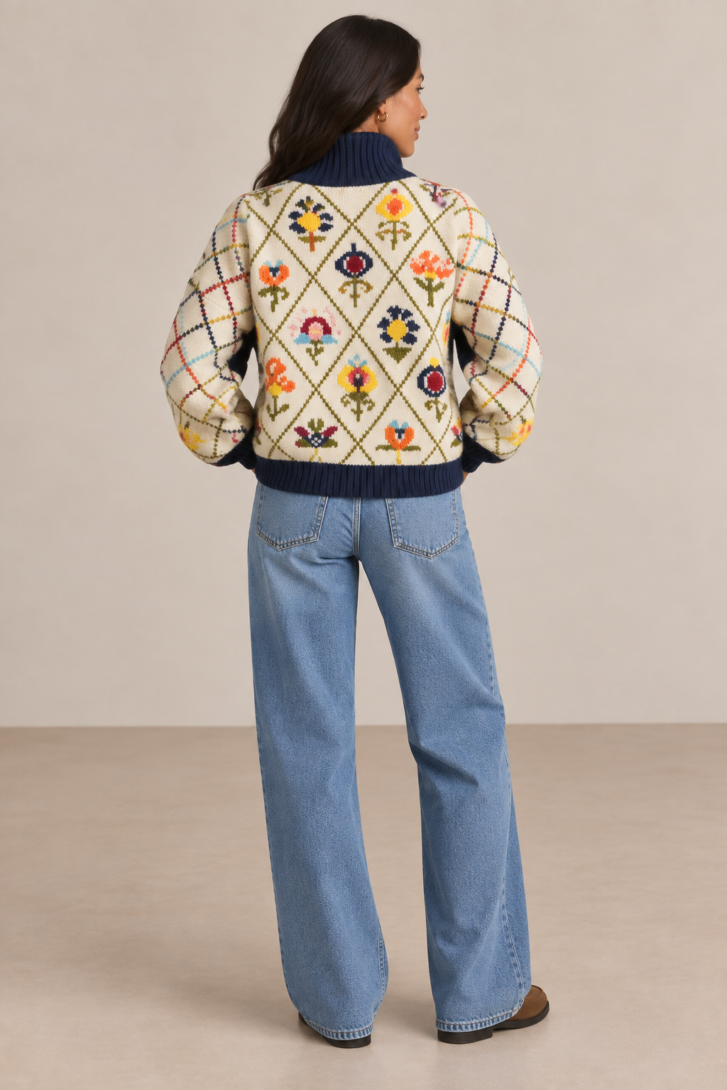 Artisan Hand Knit Merino Wool Brighton Cardi