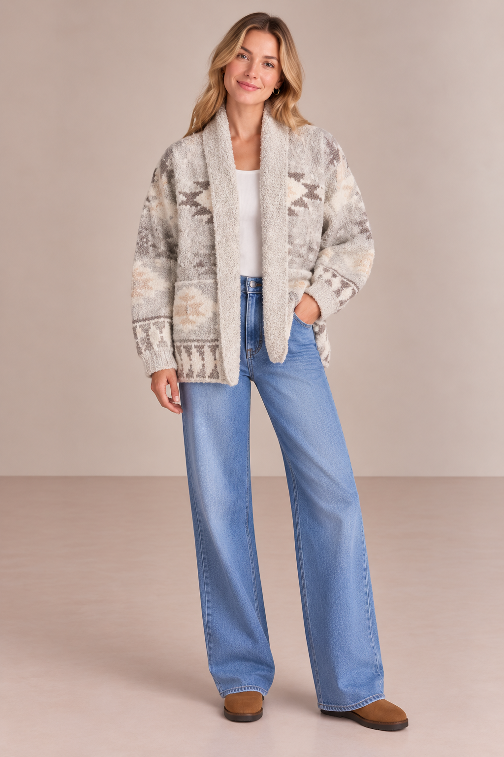 Artisan Hand Knit Alpaca Nevada Cardi