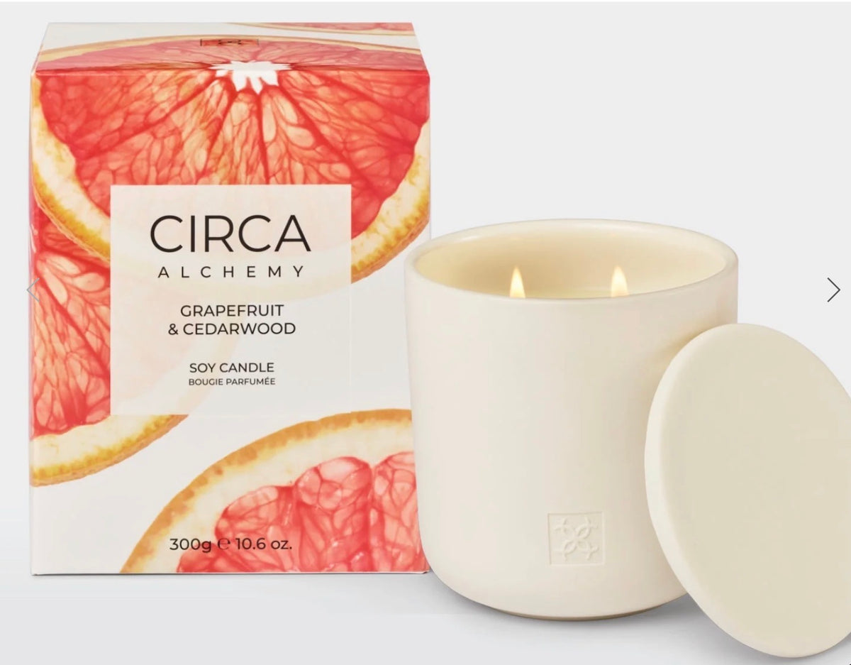 Grapefruit and Cedarwood Circa Candles 10.6 oz