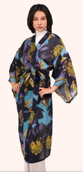 Hellebore Long Kimono Gown