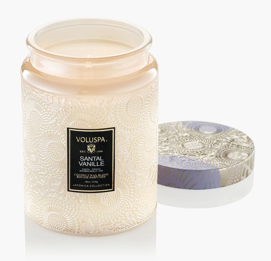 Voluspa Santal Vanille 18oz Large Jar Candle