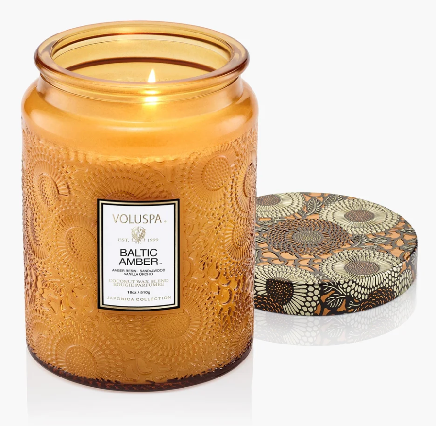 Voluspa Baltic Amber Large 18oz Jar Candle