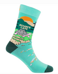 Sexy Socks Always Late Turtle Bamboo Knit Socks