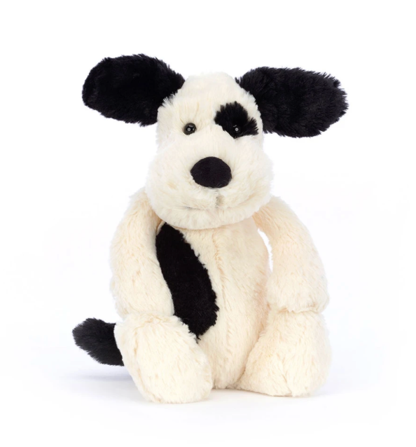 Jellycat Bashful Black Cream Puppy - Original